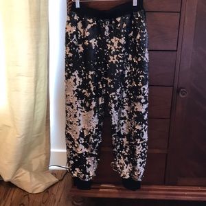 1. State sequin joggers